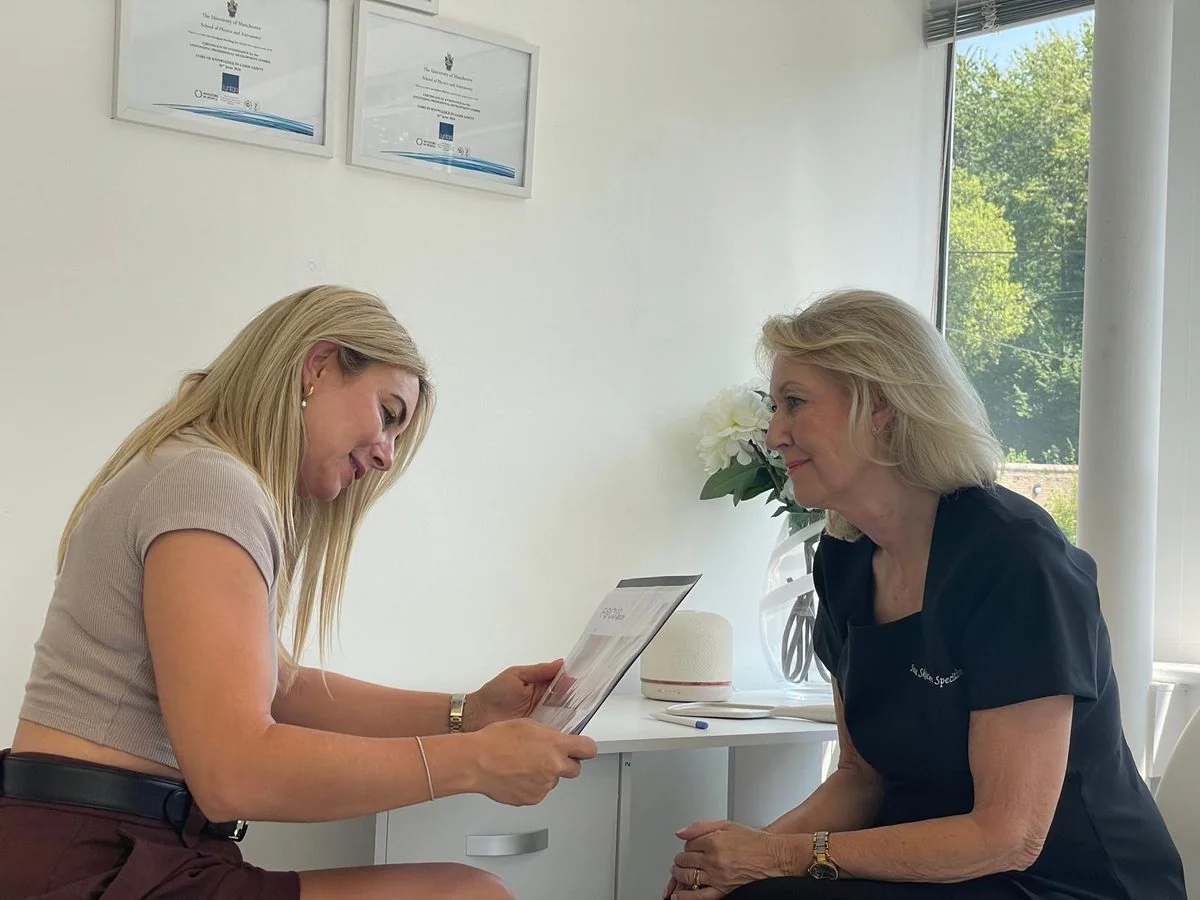 Skin consultation at LUMOS Clinic, Basingstoke